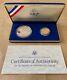 1987 U. S. Constitution Gold Five Dollar & Silver Dollar Proof Coin Set With Coa