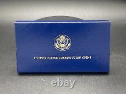 1987 U. S MINT CONSTITUTION LIBERTY $5 GOLD COIN $1 SILVER DOLLAR SET withBOX PROOF