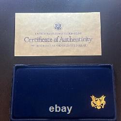 1987 U. S. Mint Constitution Coins Proof Set Silver Dollar & Gold Five Dollar COA