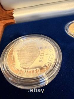 1987 United States Constitution 4 Coin Set 2 Silver Dollars & 2 Gold $5 withCOA