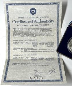 1987 United States Constitution Coins US Gold Coin 5 Dollar 8.3 grams 90% Gold 2