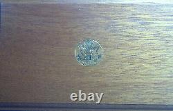 1987 Us Constitution 4 Coin $5 Gold & Silver Dollar Set Proof Box Coa Gem Cond
