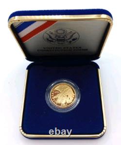 1987 W $5 Gold Coin Constitution Commemorative Superb Gem Ultra Cameo Proof