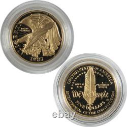 1987 W $5 U. S. Constitution Commemorative Gold Proof Coin Collectible