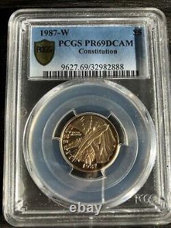 1987-W Constitution $5 Gold Five Dollar Proof Commemorative PR69DCAM PCGS