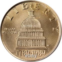 1987-W Constitution Commemorative Gold $5 ICG PR70 DCAM