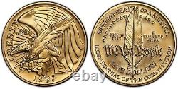 1987 W Constitutional $5 Uncirculated Commemorative Gold Coin