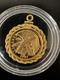 1987-w Us Gold $5.00 Constitution Commemorative Coin Withrope Braided Bezel