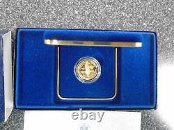 1987 W U. S. Constitution Bicentennial $5 Gold Coin w original box