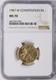 1987-w U. S. Constitution Bicentennial Gold $5 Ngc Ms70