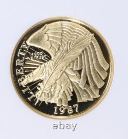 1987-W U. S. Constitution Bicentennial Gold $5 NGC PROOF PF70 UC