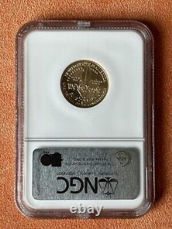 1987-w $5 Gold Commemorative Constitution Coin 1/4 Oz Ngc 70 Ms70 Perfect Grade