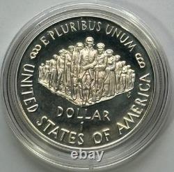 1987s MINT PROOF SILVER $1 & GOLD $5 ORIGINAL MINT DELIVERY 2 COINS