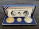 1988 America In Space Young Astronauts Commemorative 3 Coin Set Gold/silver