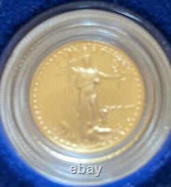 1988 American Eagle Proof $5 Gold Coin w Box/COA