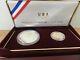 1988 Olympic 2 Coin Proof Set $5 Gold Half Eagle And Silver Dollar With Box