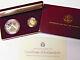 1988 Olympic 2 Coin Proof Set $5 Gold Half Eagle And Silver Dollar With Box & Coa