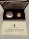 1988 Olympic 2-coin Proof Set $5 Gold & Silver $1 Dollar! Us Mint Box & Coa