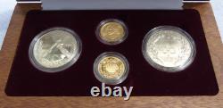 1988 Olympic Commemorative $5 Gold $1 Silver Proof Uncirculated 4 Coin Set Box