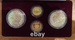 1988 Olympic Commemorative $5 Gold $1 Silver Proof Uncirculated 4 Coin Set Box