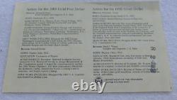 1988 Olympic Commemorative $5 Gold $1 Silver Proof Uncirculated 4 Coin Set Box