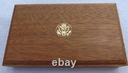 1988 Olympic Commemorative $5 Gold $1 Silver Proof Uncirculated 4 Coin Set Box