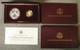 1988 Olympics Commemorative 2pc Proof Silver Dollar & Gold $5 Set With Box & Coa