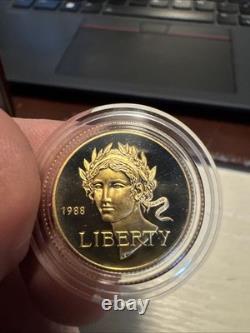 1988 Proof Gold $5 Olympic Coin