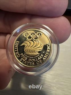 1988 Proof Gold $5 Olympic Coin