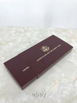 1988 US Mint $1 Silver $5 Gold Olympic Proof 2 Coin Commemorative Set with Box COA