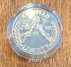 1988 US Olympic Commemorative Proof Set, Gold $5 and Silver $1