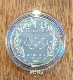 1988 US Olympic Commemorative Proof Set, Gold $5 and Silver $1