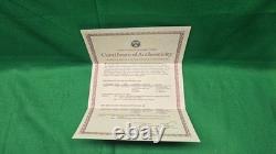 1988 U. S. Mint PROOF OLYMPIC 2 COIN SET $5 GOLD, $1 SILVER withOrig Box & COA