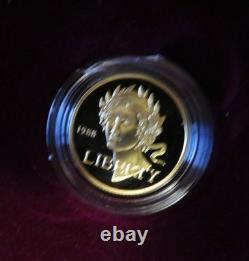 1988 W $5.00 GOLD OLYMPIC LIBERTY PROOF. 24183oz AGW As issued by the US Mint