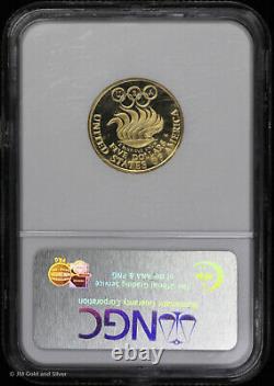 1988 W $5 Proof Gold Olympics Coin NGC PF 70 Ultra Cameo US Vault Collection