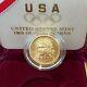 1988-w Olympic $5 Gold Bu Coin Withbox + Coa