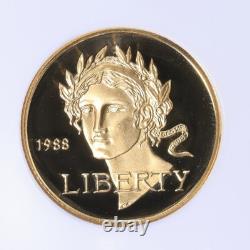 1988-W Seoul Olympiad Gold $5 NGC PROOF PF69 UC