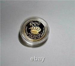 1988-w $5 Dollars Gold Coin Seoul Olympiad Commemorative Proof