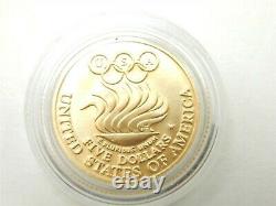 1988 -w $5 Gold Coin Olympic Commemorative Gold Coin Capsuled