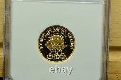 1988-w Olympics Modern Gold Olympics Commemorative $5 Gold Coin Ngc Pf69