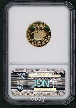 1988-w Olympics Proof Commemorative $5 Gold Coin Graded Ngc Pf 69uc Ak 10/4