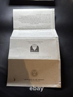 1989 Commemorative US Congressional 3 Coin Proof Set $5 Gold $1 Silver 50 Cent