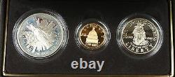 1989 Congressional Commemorative 3 Coin Proof Set, Gold & Silver OGP