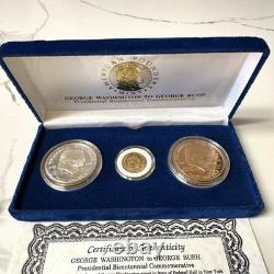 1989 G. Washington to G. Bush GOLD SILVER BRONZE Coins Bicentennial Commemoratives