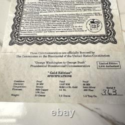 1989 G. Washington to G. Bush GOLD SILVER BRONZE Coins Bicentennial Commemoratives