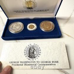 1989 G. Washington to G. Bush GOLD SILVER BRONZE Coins Bicentennial Commemoratives