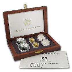 1989 US Congressional Coins Gold & Silver 6-Coin Set Proof & BU Box & COA