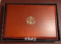 1989 US Congressional Coins Gold & Silver 6-Coin Set Proof & BU Box & COA