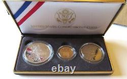 1989 US Congressional Coins Set of 3 with COA (S1)