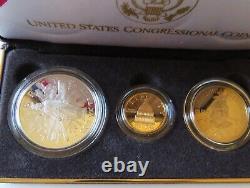 1989 US Congressional Coins Set of 3 with COA (S1)